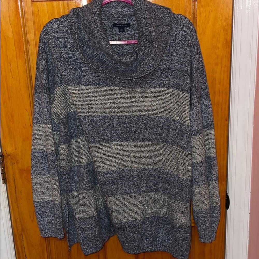 Tommy Hilfiger Color Block /Turtle Neck Sweater